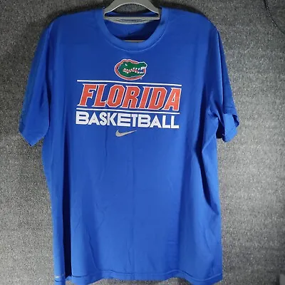 Nike Florida Gators Dri Fit T-Shirt Men's Size Large Blue Florida Basketball • $9.25