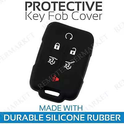 Key Fob Cover For 2014-2019 Chevrolet Tahoe Remote Case Rubber Skin Jacket • $6.95