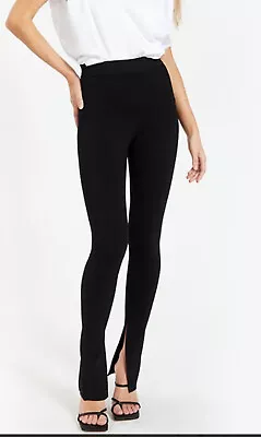 CAMILLA & MARC CLEMENTS PANTS Leggings Black Stretchy Trousers High Waist AU 10 • $89.95