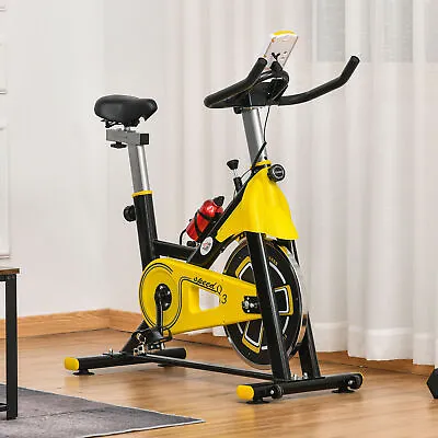 Exercise Bike W/ 6kg Flywheel Belt Drive Resistance Adjustable Seat & Handlebar • £124.99