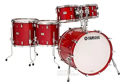 Yamaha Absolute Hybrid Maple 5pc Drum Set - AUTUMN RED - 20x16-10-12-14-16 NEW! • $4419.98