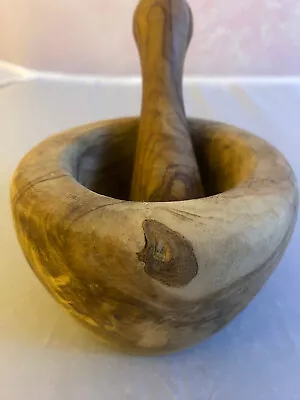 Olive Wood Mortar & Pestal • $24