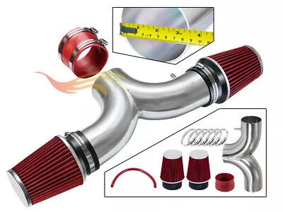 BCP RED 01-04 Corvette C5 5.7 V8 Dual Twin Ram Air Intake System +Air Filter • $79.99