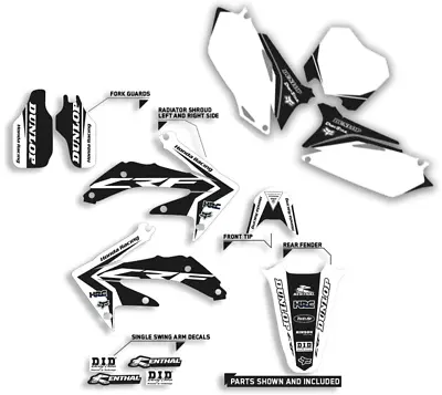 2002 2003 2004 Honda Crf 450 R Graphics 02-04 Crf450r Black Decal Monochrome Kit • $104.99