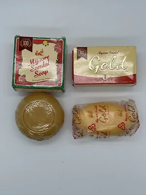 Mysore Sandal And Almond Oil Gold Soap With Moisturizers And Conditioners - 125G • $13.98
