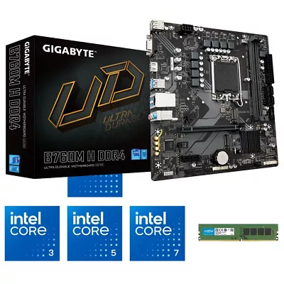 Intel 14th-Gen I3 14100 CPU B760 Chipset Motherboard 8GB DDR4 RAM Combo • $480