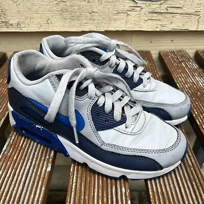 Nike Air Max 90 Thunder Blue Sneaker Shoes USA 4Y UK 3.5 Boys Women Youth • $29