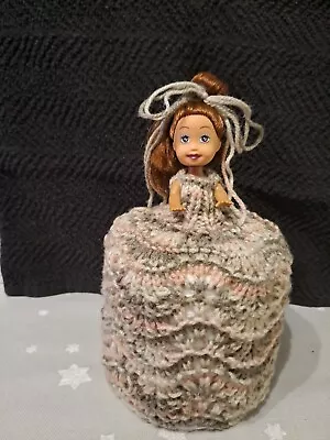 £6 • Buy Retro Toilet Roll Cover Doll Hand Knitted #145