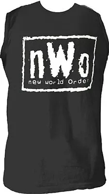 Adult Mens NWo New World Order WWE Wrestling Black T-shirt Sleeveless Tee Shirt • $21.95