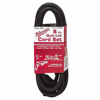 Milwaukee 48-76-4008 8 FT. QUICK LOCK CORD REPLACEMENT • $45.76