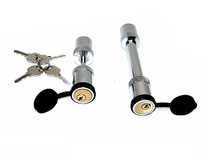 $24.39 • Buy Hitch Pin Lock Trailer Coupler 2 Pcs Set Keyed Alike Same Key Open Lock Hd Kit