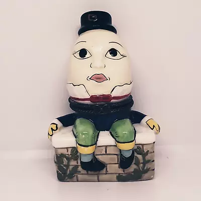 Vintage Humpty Dumpty Porcelain Hinged Trinket Box Direct Connections Collectibl • $18