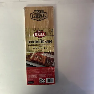 Expert Grill 15 Inch Cedar Grilling Planks (2 Pack) • $10.99