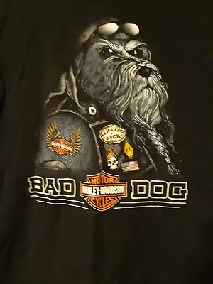 Harley Davidson Large Las Cruces New Mexico Bad Dog Black T-Shirt • $29.99