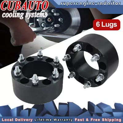 2Pcs 6-Studs 76mm Wheel Spacers 6X139.7 For Toyota Landcruiser Patrol Hilux 4WD • $99