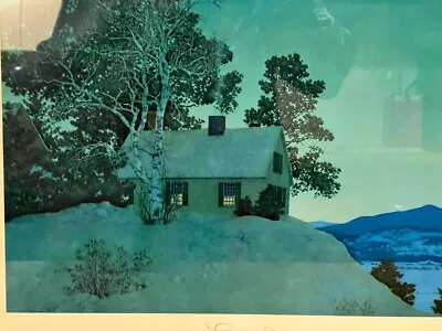 Vintage Maxfield Parrish Original Print Framed Eventide Excellent • $250