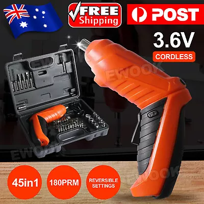 $26.95 • Buy Cordless Screwdriver Electric Tool Set Magnetic Screw Driver Precision Bit USB