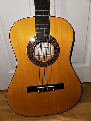 Junior 1/2 Classical Guitar Natural Herald Model No-HL34 Used Good Condition • £39.99