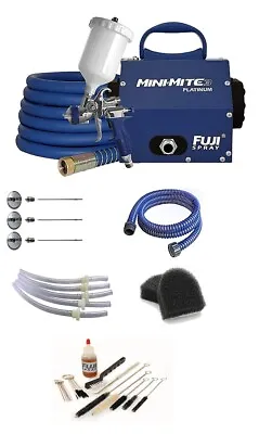 Fuji 2803-T75G Mini-Mite 3 PLATINUM Gravity HVLP Spray System And Accessories • $1099.46