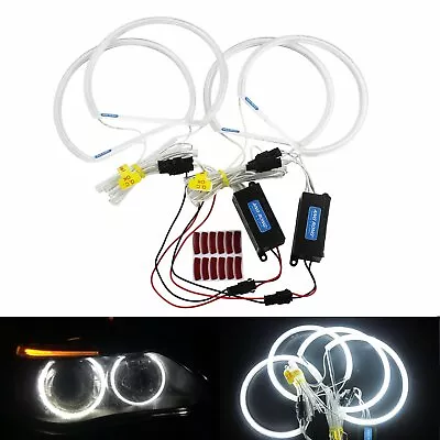 CCFL Angel Eyes Halo Rings Headlight Kit 131mm + 146mm For BMW E46 Non-projector • $25.77