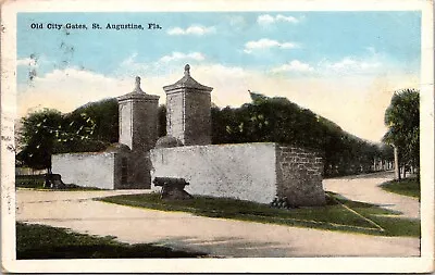 $2.99 • Buy Old City Gates St Augustine FL 1917 Postcard  B20