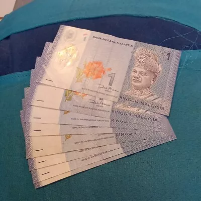2011 Malaysia 1 RINGGIT Banknote - Auth P51a Btr Circ Polymer Asim • $1.39