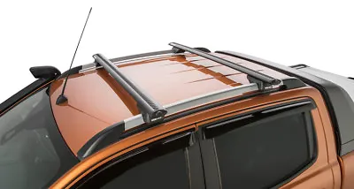 Rhino Pair Vortex Roof Racks PX Ranger WILDTRAK 2012 On For Factory Rails Black • $385