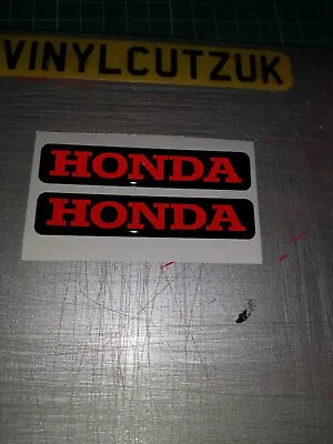 £4.99 • Buy Domed Honda Bike Stickers Decal  / Forks / Tank Reflective X2