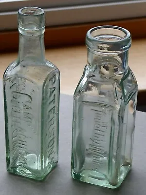 £10 • Buy Antique Vintage Glass Bottles Camp Coffee Patterson's Glasgow And Timothy Whites