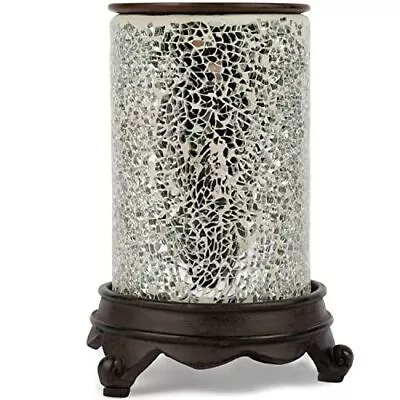 Wall Plug-in Wax Warmer For Scented Wax Mosaic Glass Glowing Mirror Electric ... • $41.34