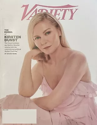 Variety Magazine April 3 2024 Kirsten Dunst Exhibition Transition Miami Enigma • $6.99