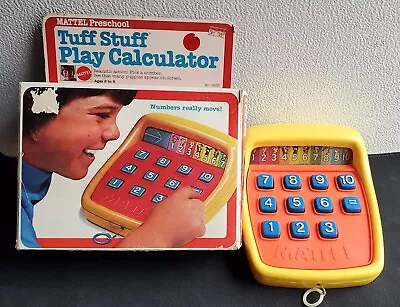 1975 Mattel Tuff Stuff Calculator With Original Box Vintage Kid Toy • $29.95