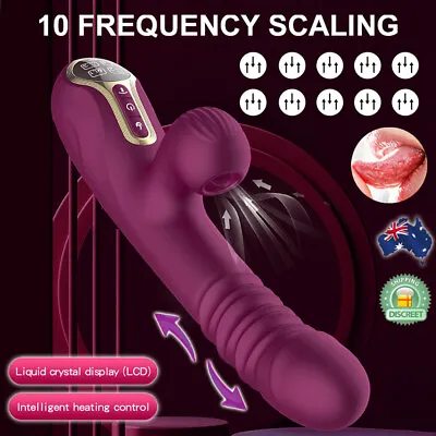 $49.95 • Buy Thrusting Heating Rabbit Vibrator G-Spot Dildo Massager Sex Toys For Women Adult