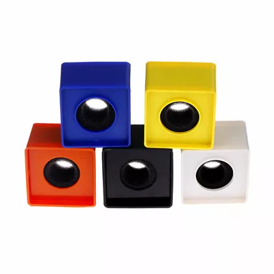 ABS Square Cube Shaped Interview KTV Mic Microphone Logo Flag Station HoHFUK  Th • $3.70