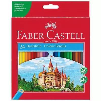 Faber-Castell Pencils Classic Colour Hexagonal Cardboard Wallet Of 24 (120124) • $13.99