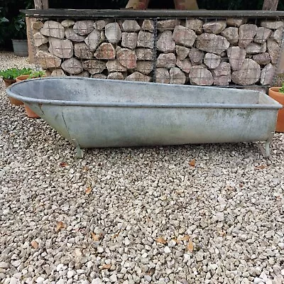 Vintage Galvanised Bath Planter • £125