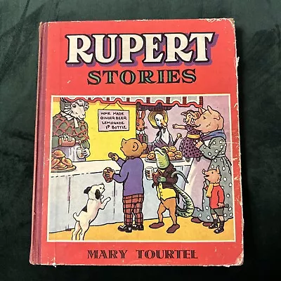 Vintage Rupert Stories  Hardback Book - Mary Tourtel - C.1944 • £8.95