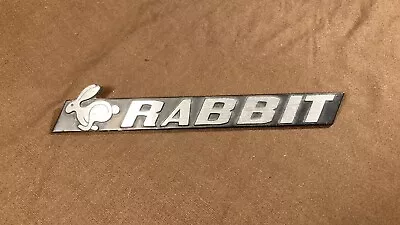 Vintage Original Metal Volkswagen VW Rabbit Emblem Badge • $39.95