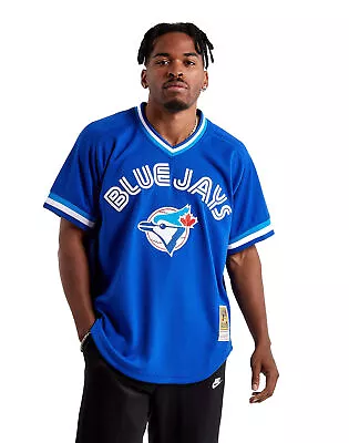 Mitchell & Ness Royal Blue MLB Toronto Blue Jays Joe Carter 1993 Mesh BP Jersey • $79.95