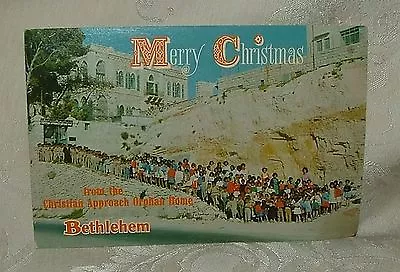 1960s Bethlehem MUSTARD SEED Merry Christmas Xmas Holy Land Christian Mission • $12