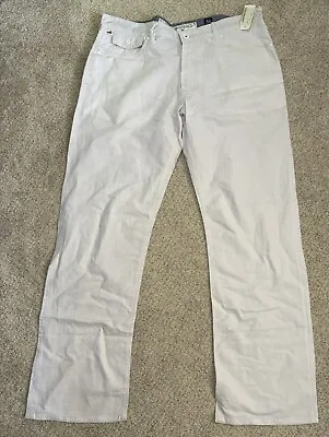 AKOO White Linen Pants Jeans Size 38 X 34 NWT • $48