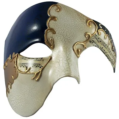 £9.99 • Buy Mens Masquerade Mask | Phantom Venetian Half Face Mask | Fancy Dress PROM BALL
