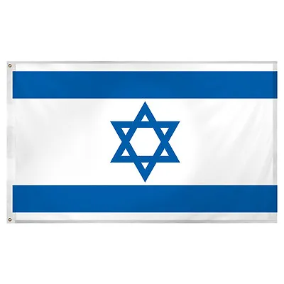 WE SUPPORT ISRAEL Israel Jewish Flag 6X10 Foot HUGE Flag Large House Banner • £55.95