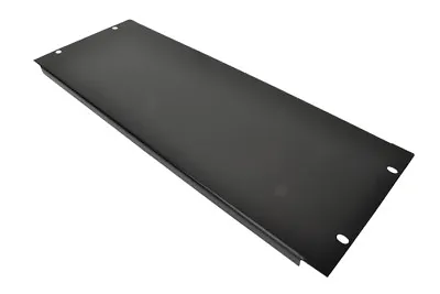 £6.45 • Buy 4U 19 Inch Blank Rack Panel With Black Powder Coat Finish 176 X 482 X 11mm