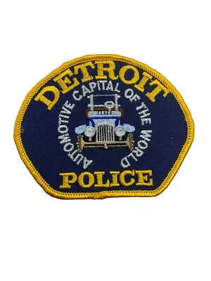 US Detroit Michigan Automotive Capital Of The World Police Patch • $5