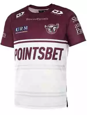 Manly Sea Eagles 2022 NRL Mens Warm Up Training Shirt Sizes S-7XL • $69.95