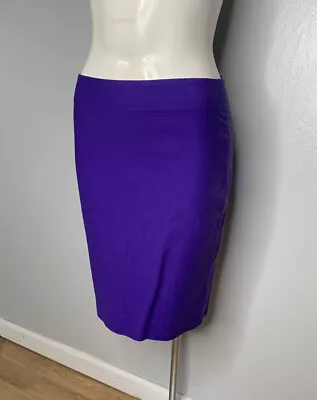 J Crew No. 2 Pencil Skirt Purple Stretch Business Sz 8 • $19.49