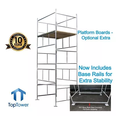 Scaffold Tower 5.5m 6x4 X 18ft Working Ht DIY Galvanised Steel Towers • £379.05