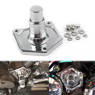 Motor Chrome Solenoid Cover Push Button Starter Switch For Harley Big Twin Dyna • $14.68