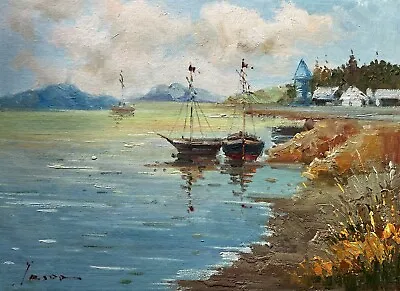 BeachOceanOriginal Oil Painting By Jason   36 X 51 Cm • $59.99